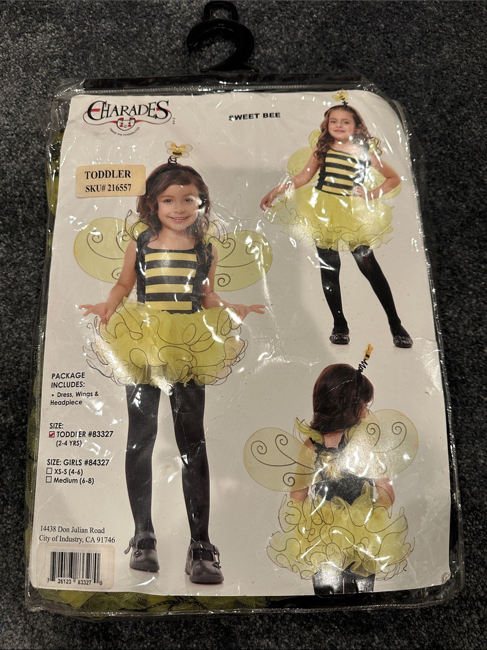Sweet Bee Toddler Costume - Yellow & Black